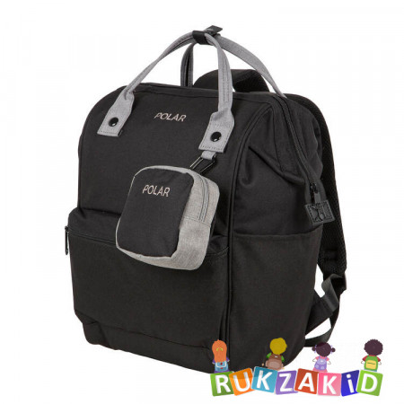 Молодежный рюкзак сумка Polar 18234 Черный серый