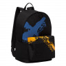 Рюкзак молодежный Grizzly RQL-117-4 Синий - желтый