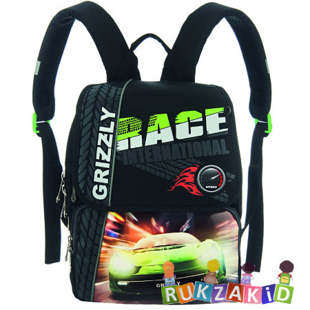 Рюкзак школьный Grizzly RA-544-2 Race Черный