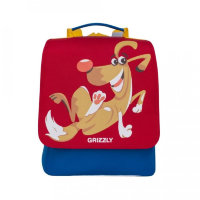 Рюкзак детский Grizzly RK-998-1 Красный - синий