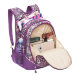 Молодежный женский рюкзак Grizzly RD-835-1 Фиолетовый - бежевый