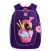 Ранец рюкзак школьный Grizzly RAf-392-1 Кексик Фиолетовый