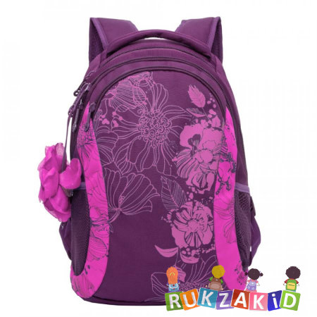 Молодежный рюкзак Grizzly RD-755-2 Фиолетовый - розовый