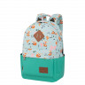 Молодежный рюкзак Asgard Р-5333 Дизайн Зеленый - Лисички мята