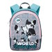 Рюкзак для девочки Grizzly RG-658-1 розовый - бирюза