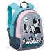 Рюкзак для девочки Grizzly RG-658-1 розовый - бирюза