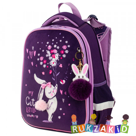 Ранец рюкзак школьный BRAUBERG PREMIUM Little Bunny