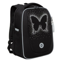Ранец рюкзак школьный Grizzly RAf-392-5 Бабочка Черный