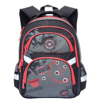 Рюкзак школьный Grizzly RB-629-2 Черный - красный