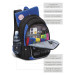 Рюкзак школьный Grizzly RB-152-3 Мото Черный - синий