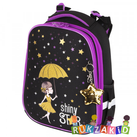 Ранец рюкзак школьный BRAUBERG PREMIUM Shiny star