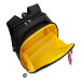 Ранец рюкзак школьный Grizzly RAf-393-2 Черный - желтый
