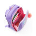 Ранец рюкзак школьный Grizzly RAf-392-3 Мышки Лаванда