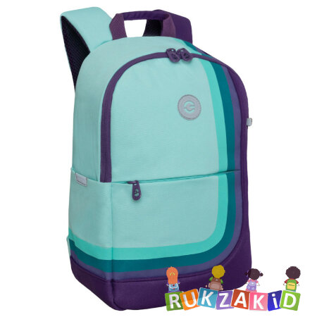 Рюкзак молодежный Grizzly RD-345-1 Мятный - фиолетовый
