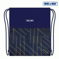 Мешок для обуви Mike Mar M104 Строчки Темно-синий