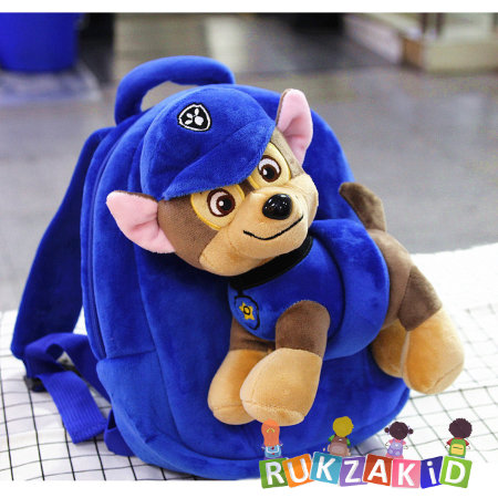 Детский рюкзак с собачкой Полицейский Синий
