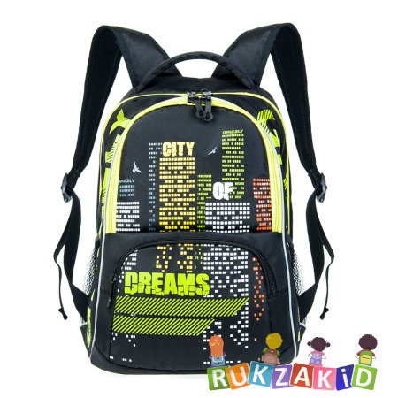 Рюкзак школьный Grizzly RB-626-1 Черный