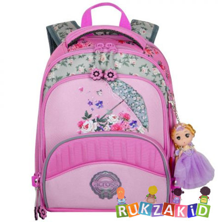 Ранец-рюкзак школьный Across ACR18-178-14 Зонтик и цветы + мешок