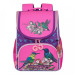 Ранец школьный с мешком для обуви Grizzly RAm-084-3 Птички Фиолетовый - жимолость