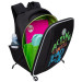 Ранец рюкзак школьный Grizzly RAf-393-2 Черный - салатовый