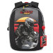 Ранец рюкзак школьный Grizzly RAf-393-5 Мотоциклист Черный