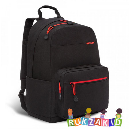Рюкзак молодежный Grizzly RQL-118-3 Черный - красный