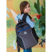 Рюкзак школьный подростковый Grizzly RB-259-3 Черный - серый - синий