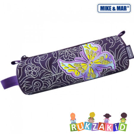 Школьный пенал-тубус Майк Мар R-24 Бабочка Фиолетовый