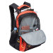 Молодежный рюкзак Grizzly RU-715-3 Черный - оранжевый