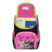 Ранец школьный с мешком для обуви Grizzly RAm-084-5 Кошечки Черный - розовый