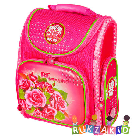 Школьный ранец Hummingbird K94 Розы / Be Brilliant для девочки