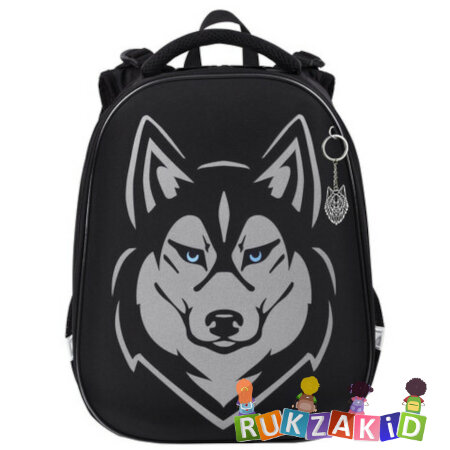 Ранец рюкзак школьный BRAUBERG SHINY Husky