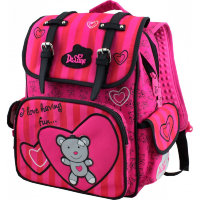 Рюкзак школьный DeLune 52-01 Медвежонок Розовый