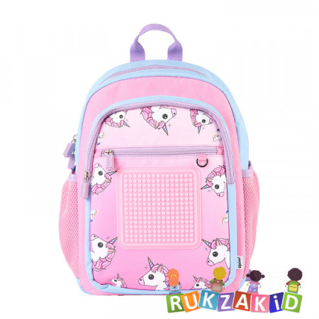 Пиксельный школьный рюкзак Upixel U18-15 Единороги Розовый