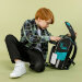 Ранец школьный с мешком для обуви Grizzly RAm-385-3 Черный