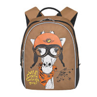 Детский рюкзак Grizzly RS-734-2 Wild Crazy Бежевый