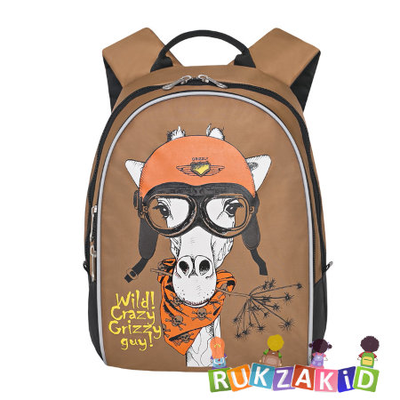 Детский рюкзак Grizzly RS-734-2 Wild Crazy Бежевый