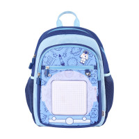 Пиксельный школьный рюкзак Upixel U18-15 Космонавты Синий