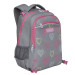 Рюкзак школьный с мешком для обуви Grizzly RG-064-1 Серый