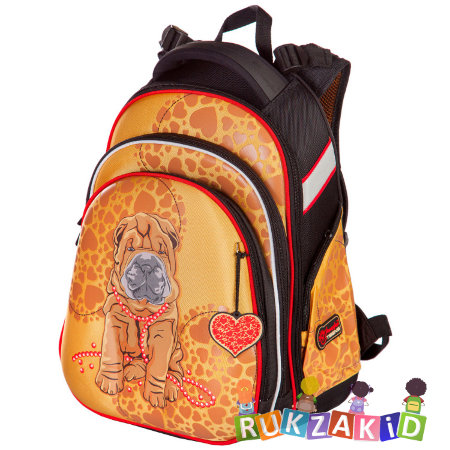 Школьный рюкзак Hummingbird T58 Собачка с бусами