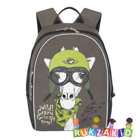 Детский рюкзак Grizzly RS-734-2 Wild Crazy Хаки