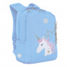 Рюкзак школьный Grizzly RG-266-2 Голубой