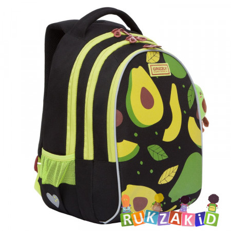 Рюкзак школьный Grizzly RG-168-11 Авокадо Черный