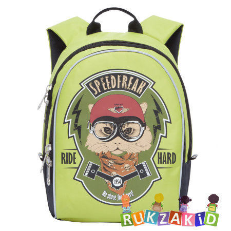 Детский рюкзак Grizzly RS-734-3 Speedfreak Салатовый