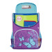 Ранец школьный с мешком для обуви Grizzly RAm-084-9 Бабочки Фиолетовый