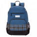 Рюкзак школьный Grizzly RB-155-1 Синий - черный