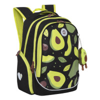 Рюкзак школьный Grizzly RG-368-3 Авокадо Черный