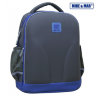 Школьный рюкзак облегченный MikeMar 1010-02 Темно-серый / синий кант