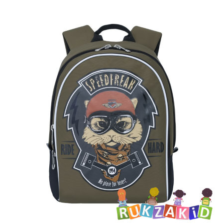 Детский рюкзак Grizzly RS-734-3 Speedfreak Хаки