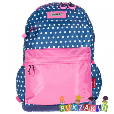 Рюкзак для девушки Merlin MR20-147-15 Синий - розовый